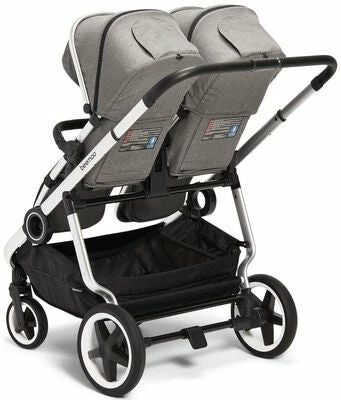 Beemoo Pro Twin Søskenvogn, Grey Mélange - Bilde 2
