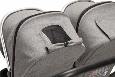 Beemoo Pro Twin Søskenvogn, Grey Mélange - Bilde 8