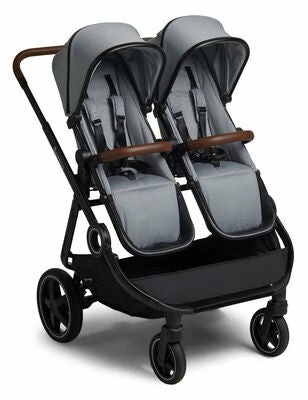 Beemoo Pro Twin Søskenvogn Cloud Grey/Black - Bilde 2
