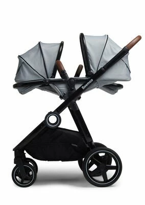 Beemoo Pro Twin Søskenvogn Cloud Grey/Black - Bilde 8