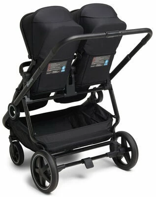 Beemoo Pro Twin Søskenvogn, Night Black/Black - Bilde 3
