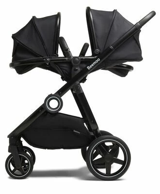 Beemoo Pro Twin Søskenvogn, Night Black/Black - Bilde 7