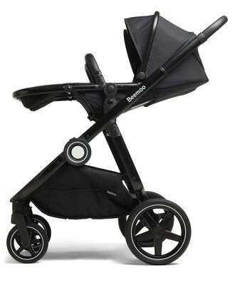 Beemoo Pro Twin Søskenvogn, Night Black/Black - Bilde 8