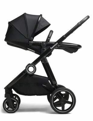 Beemoo Pro Twin Søskenvogn, Night Black/Black - Bilde 10