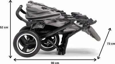 Beemoo Swing Søskenvogn, Black - Bilde 7