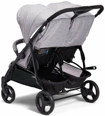 Beemoo Twin Shopper Søsken- & Tvillingvogn, Grey Mélange - Bilde 2