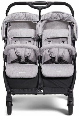 Beemoo Twin Shopper Søsken- & Tvillingvogn, Grey Mélange - Bilde 10