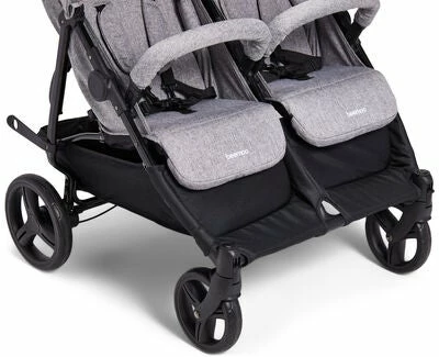 Beemoo Twin Shopper Søsken- & Tvillingvogn, Grey Mélange - Bilde 9