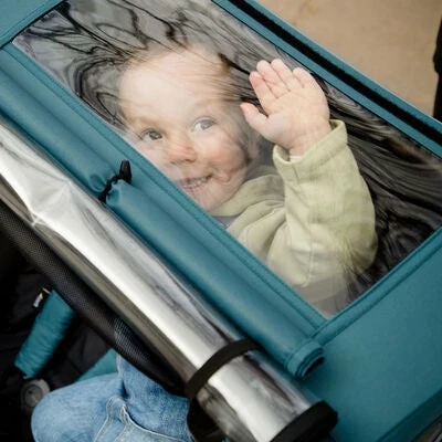 Hauck Dryk Duo Sykkelvogn, Petrol - Bilde 5