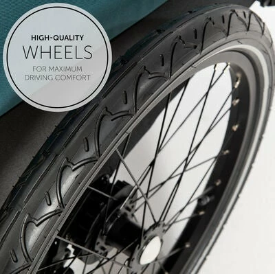 Hauck Dryk Duo Sykkelvogn, Petrol - Bilde 10