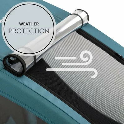 Hauck Dryk Duo Sykkelvogn, Petrol - Bilde 9