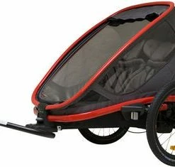 Hamax Outback Reclining Sykkelvogn, Red/Charcoal
