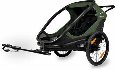 Hamax Outback Sykkelvogn, Green/Black - Bilde 2