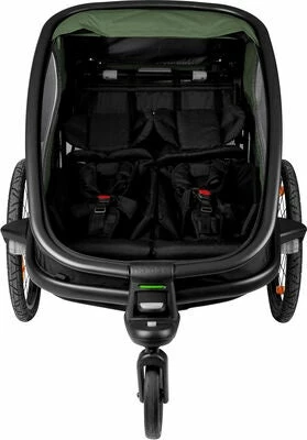 Hamax Outback Sykkelvogn, Green/Black - Bilde 3
