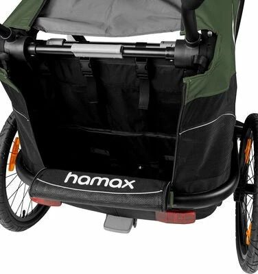 Hamax Outback Sykkelvogn, Green/Black - Bilde 6