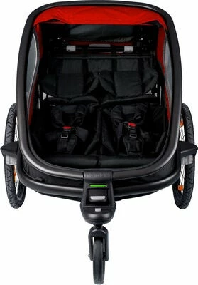 Hamax Outback Sykkelvogn, Red/Black - Bilde 3