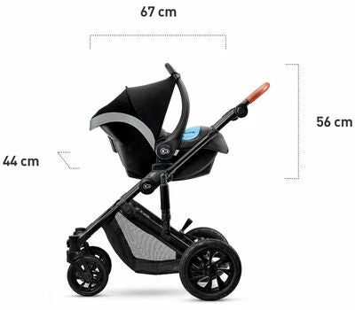 Kinderkraft PRIME 2020 Duovogn 2-in-1 Inkl. Tilbehør, Black - Bilde 6