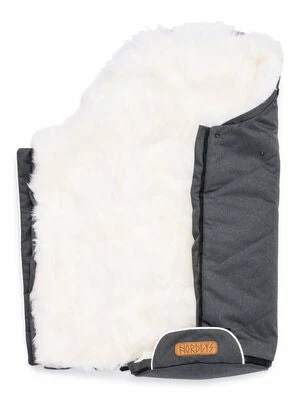 Nordlys Vognpose Lammeskinn Uklippet, GrÄ/Hvit - Bilde 4