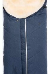 Nordlys Vognpose Lammeskinn Uklippet, Blue Melange/Natur