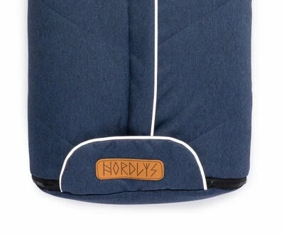 Nordlys Vognpose Lammeskinn Uklippet, Blue Melange/White - Bilde 6