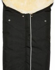 Nordlys Idun Lammeskinn Vognpose, Black/Natural