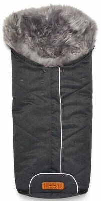 Nordlys Idun Vognpose Med Lammeskinn, Grey/Grey