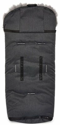 Nordlys Idun Vognpose Med Lammeskinn, Grey/Grey - Bilde 2