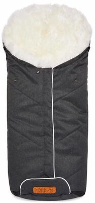 Nordlys Idun Vognpose Med Lammeskinn, Grey/White