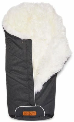 Nordlys Idun Vognpose Med Lammeskinn, Grey/White - Bilde 3