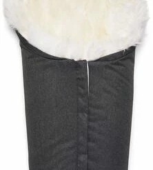 Nordlys Idun Mini Vognpose Med Lammeskinn, Grey/White