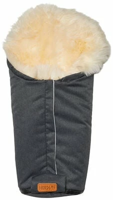 Nordlys Idun Mini Lammeskinnspose, GrÄ/Naturell