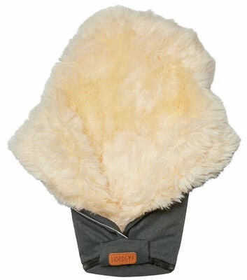 Nordlys Idun Mini Lammeskinnspose, GrÄ/Naturell - Bilde 2