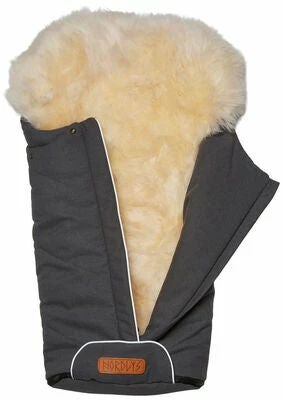 Nordlys Saga Lammeskinnspose, GrÄ/Naturell - Bilde 4