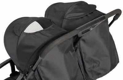 Beemoo Easy Fly Twin Søsken- & Tvillingvogn, Black - Bilde 9