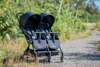 Beemoo Easy Fly Twin Søsken- & Tvillingvogn, Black - Bilde 11