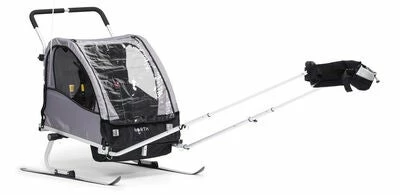 North 13.5 Roadster Sykkelvogn, Grey Inkl. Skisett - Bilde 2