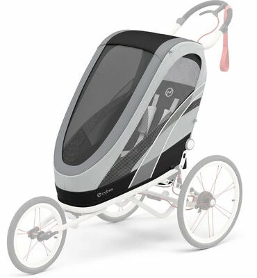 Cybex Sport ZENO Fargetrekk Inkl. Chassis, Medal Grey/Creme Orange - Bilde 2
