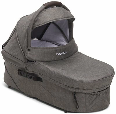 Beemoo L.A. Søskenvogn 2019 Inkl. Liggedel Og Shoppingbag, Grey Melange/Black - Bilde 3