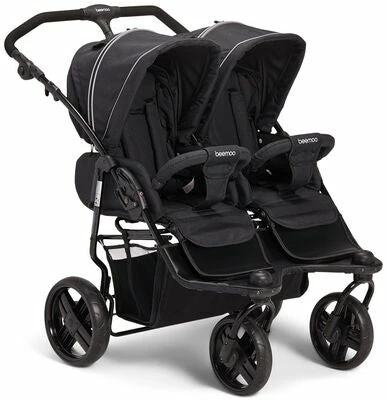 Beemoo Swing+ Tvillingvogn, Black Melange