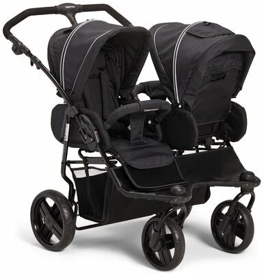 Beemoo Swing+ Tvillingvogn, Black Melange - Bilde 2