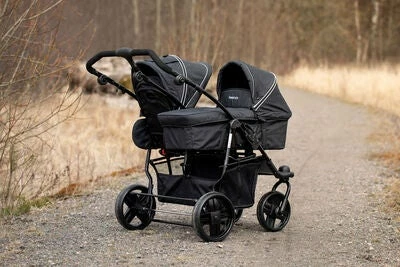 Beemoo Swing+ Tvillingvogn, Black Melange - Bilde 6
