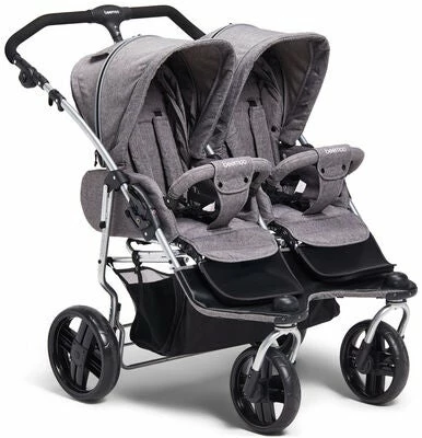 Beemoo Swing+ Søskenvogn Inkl. Liggedel, Grey Melange - Bilde 14
